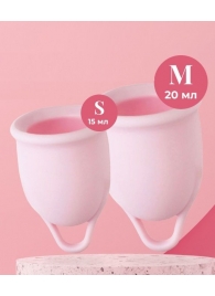 Набор из 2 розовых менструальных чаш Aura - HOT planet - купить с доставкой в Южно-Сахалинске