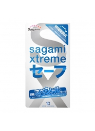 Презервативы Sagami Xtreme Ultrasafe с двойным количеством смазки - 10 шт. - Sagami - купить с доставкой в Южно-Сахалинске