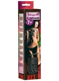 Чёрная веревка для связывания - 700 см. - Orion - купить с доставкой в Южно-Сахалинске