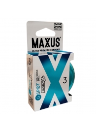 Презервативы Maxus G spot с двойной спиралью - 3 шт. - Maxus - купить с доставкой в Южно-Сахалинске