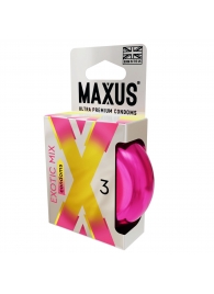 Ароматизированные презервативы Maxus Exotic Mix - 3 шт. - Maxus - купить с доставкой в Южно-Сахалинске