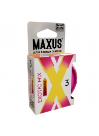 Ароматизированные презервативы Maxus Exotic Mix - 3 шт. - Maxus - купить с доставкой в Южно-Сахалинске