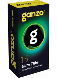 Прозрачные ультратонкие презервативы Ganzo Ultra thin - 15 шт. - Ganzo - купить с доставкой в Южно-Сахалинске
