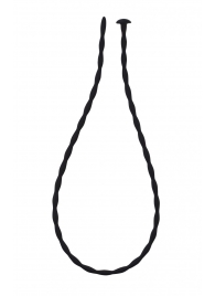 Черный уретральный массажер Glide Medium - 30 см. - Lola Games - купить с доставкой в Южно-Сахалинске