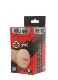 Нежный мастурбатор-ротик REALSTUFF 5INCH MASTURBATOR BJ - Dream Toys - в Южно-Сахалинске купить с доставкой