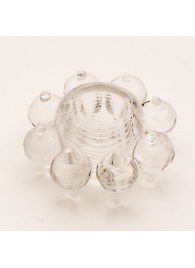 Прозрачное гелевое эрекционное кольцо-цветок - Toyfa Basic - в Южно-Сахалинске купить с доставкой