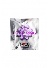 Мягкая фиолетовая гелевая насадка - Toyfa Basic - в Южно-Сахалинске купить с доставкой