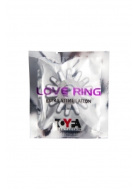 Прозрачное гелевое эрекционное кольцо с шипиками - Toyfa Basic - в Южно-Сахалинске купить с доставкой