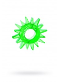 Зеленое эрекционное кольцо-солнце - Toyfa Basic - в Южно-Сахалинске купить с доставкой