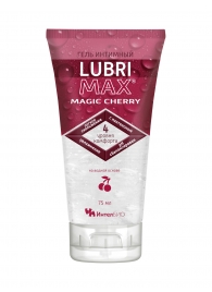 Интимный гель-смазка на водной основе Lubrimax Magic Cherry - 75 мл. - ИнтелБИО - купить с доставкой в Южно-Сахалинске