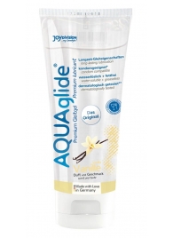 Смазка на водной основе AQUAglide с ароматом ванили - 100 мл. - Joy Division - купить с доставкой в Южно-Сахалинске