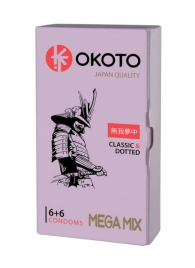 Презервативы OKOTO Mega Mix - 12 шт. - Sitabella - купить с доставкой в Южно-Сахалинске