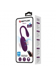Фиолетовое виброяйцо с электростимуляцией Doreen - Baile - купить с доставкой в Южно-Сахалинске