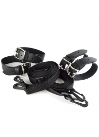 Черный комплект для растяжки на кровати «Новичок» - Sitabella - купить с доставкой в Южно-Сахалинске