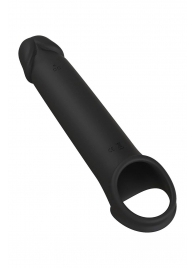 Черная насадка-удлинитель с вибрацией Vibrating Extender With Remote - Dream Toys - в Южно-Сахалинске купить с доставкой