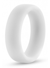 Белое люминесцентное эрекционное кольцо Silicone Glo Cock Ring - Blush Novelties - в Южно-Сахалинске купить с доставкой