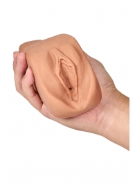 Маструбатор-вагина с вибрацией Soft   Wet Renata Realistic Tan Masturbator - Blush Novelties - в Южно-Сахалинске купить с доставкой