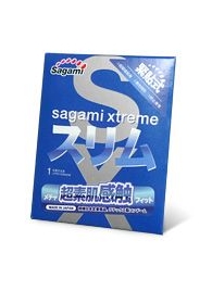 Презерватив Sagami Xtreme FEEL FIT 3D - 1 шт. - Sagami - купить с доставкой в Южно-Сахалинске