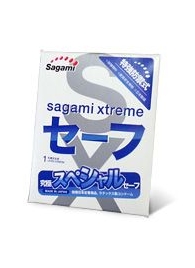 Презерватив Sagami Xtreme Ultrasafe с двойным количеством смазки - 1 шт. - Sagami - купить с доставкой в Южно-Сахалинске