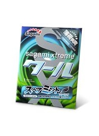 Презерватив Sagami Xtreme Mint с ароматом мяты - 1 шт. - Sagami - купить с доставкой в Южно-Сахалинске