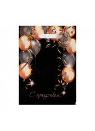 Пакет с вырубной ручкой и принтом в виде шариков (30х40 см) - Сима-Ленд - купить с доставкой в Южно-Сахалинске