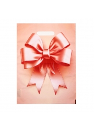 Пакет с принтом в виде банта с вырубной ручкой (30х40 см) - Сима-Ленд - купить с доставкой в Южно-Сахалинске