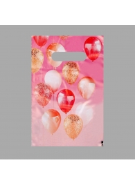 Пакет «Праздничные шары» с вырубной ручкой (20х30 см) - UPAK LAND - купить с доставкой в Южно-Сахалинске