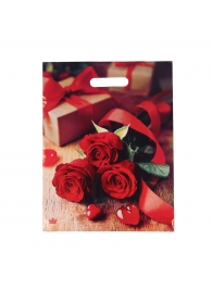 Пакет с принтом в виде роз (31х40 см) - Сима-Ленд - купить с доставкой в Южно-Сахалинске
