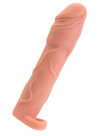 Телесная удлиняющая насадка с подхватом - 19 см. - ToyFa - в Южно-Сахалинске купить с доставкой