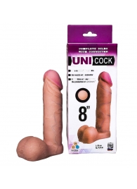 Фаллическая насадка для страпона UNICOCK 8  - 20 см. - LOVETOY (А-Полимер) - купить с доставкой в Южно-Сахалинске