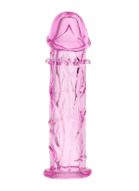 Розовая насадка фаллической формы - 12,5 см. - A-toys - в Южно-Сахалинске купить с доставкой