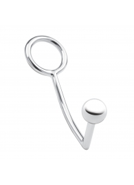 Кольцо на пенис с анальным стимулятором Stainless Steel Anal Hook   Cock Ring - BlueLine - в Южно-Сахалинске купить с доставкой