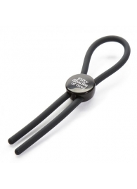 Тёмно-серое эрекционное кольцо с зажимом Again and Again Adjustable Cock Ring - Fifty Shades of Grey - в Южно-Сахалинске купить с доставкой