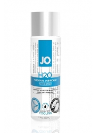 Охлаждающий лубрикант на водной основе JO Personal Lubricant H2O COOLING - 60 мл. - System JO - купить с доставкой в Южно-Сахалинске