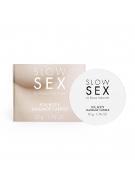 Массажная свеча для всего тела Slow Sex - 50 гр. - Bijoux Indiscrets - купить с доставкой в Южно-Сахалинске