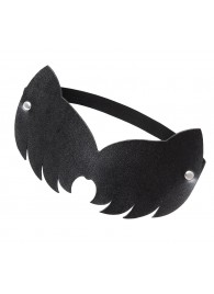 Черная закрытая кожаная маска с ушками кошки - Pecado - купить с доставкой в Южно-Сахалинске