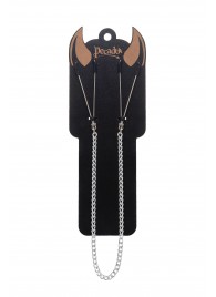 Зажимы на соски «Вилки» на цепочке - Pecado - купить с доставкой в Южно-Сахалинске