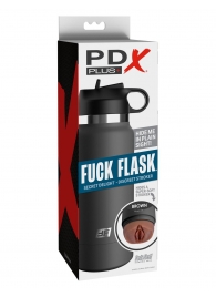 Смуглый мастурбатор-вагина в корпусе-бутылке F*ck Flask - Pipedream - в Южно-Сахалинске купить с доставкой
