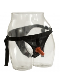 Трусики со штырьком для фиксации насадок Ultra Harness with Plug - Doc Johnson - купить с доставкой в Южно-Сахалинске