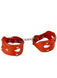 Красные наручники «Цезарь» - Sitabella - купить с доставкой в Южно-Сахалинске