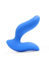 Синий вибромассажер простаты 3,5’’ Curve P-spot Massager - 12 см. - Erokay - в Южно-Сахалинске купить с доставкой
