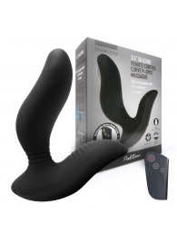 Черный вибромассажер простаты 3,5’’ Remote Control Curve P-spot Massager - 12 см. - Erokay - в Южно-Сахалинске купить с доставкой