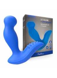 Синий вибромассажер простаты 3,5’’ P-spot Massager - 12,5 см. - Erokay - в Южно-Сахалинске купить с доставкой