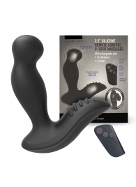 Черный вибромассажер простаты 3,5’’ Remote Control P-spot Massager - 12,5 см. - Erokay - в Южно-Сахалинске купить с доставкой