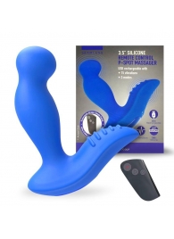 Синий вибромассажер простаты 3,5’’ Remote Control P-spot Massager - 12,5 см. - Erokay - в Южно-Сахалинске купить с доставкой