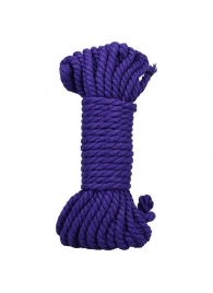 Фиолетовая верёвка для связывания и фиксации Bind Tie - 9,14 м. - Doc Johnson - купить с доставкой в Южно-Сахалинске
