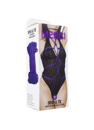 Фиолетовая верёвка для связывания и фиксации Bind Tie - 15,24 м. - Doc Johnson - купить с доставкой в Южно-Сахалинске