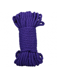 Фиолетовая верёвка для связывания и фиксации Bind Tie - 15,24 м. - Doc Johnson - купить с доставкой в Южно-Сахалинске