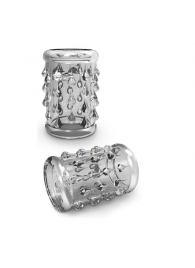 Прозрачная насадка с капельками STAY HARD COCK SLEEVE 05 CLEAR - Blush Novelties - в Южно-Сахалинске купить с доставкой