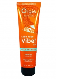 Гель с эффектом вибрации Lube Tube Vibe Low Sex On The Beach - 100 мл. - ORGIE - купить с доставкой в Южно-Сахалинске